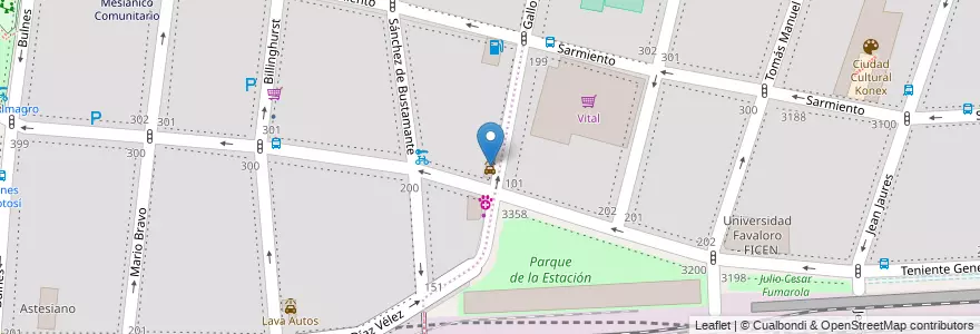 Mapa de ubicacion de Lava Autos, Almagro en 阿根廷, Ciudad Autónoma De Buenos Aires, Comuna 5, 布宜诺斯艾利斯.