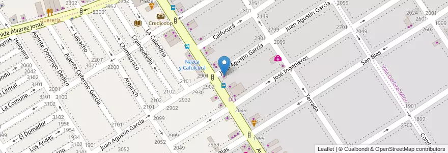 Mapa de ubicacion de Lavaca Loca, Villa Santa Rita en アルゼンチン, Ciudad Autónoma De Buenos Aires, ブエノスアイレス, Comuna 11.