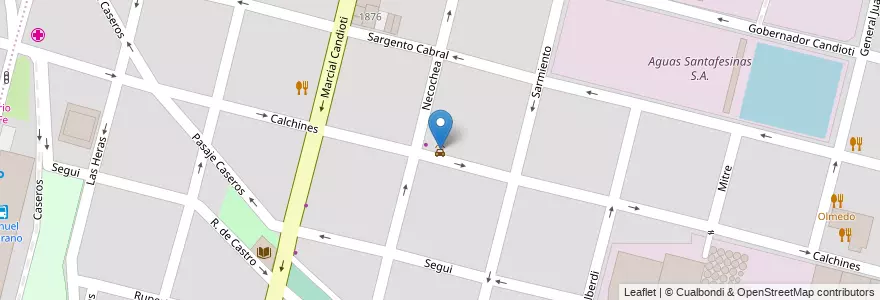 Mapa de ubicacion de Lavadero Ceirano en الأرجنتين, سانتا في, إدارة العاصمة, سانتا في العاصمة, سانتا في.