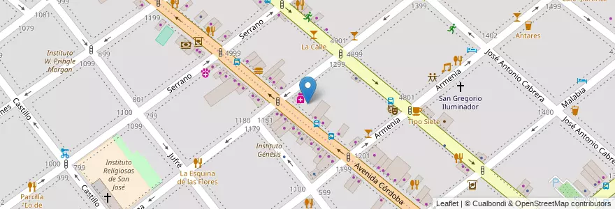 Mapa de ubicacion de Lavadero de Auto, Palermo en Argentinien, Ciudad Autónoma De Buenos Aires, Buenos Aires.