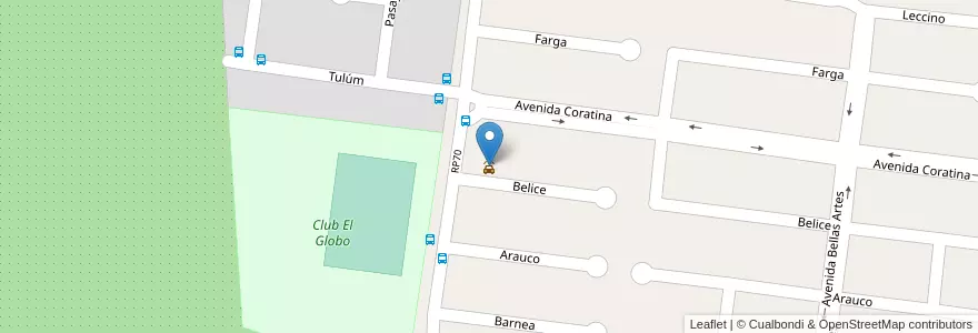 Mapa de ubicacion de Lavadero de Automóviles en آرژانتین, San Juan, شیلی, Rivadavia.