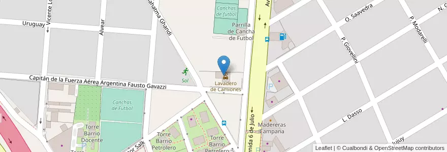 Mapa de ubicacion de Lavadero de Camiones en Argentinië, Buenos Aires, Partido De Campana.