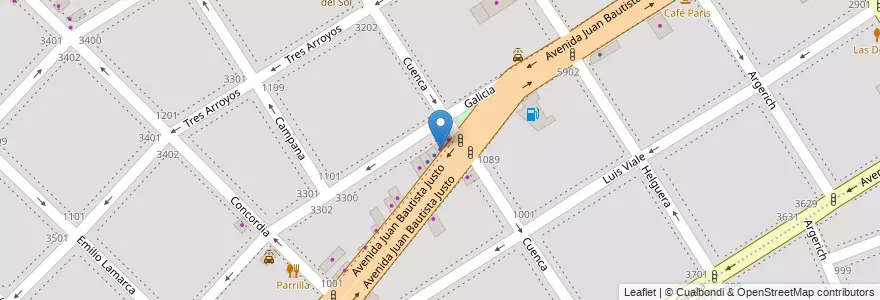 Mapa de ubicacion de Lavadero de Ropa, Villa Santa Rita en アルゼンチン, Ciudad Autónoma De Buenos Aires, ブエノスアイレス.