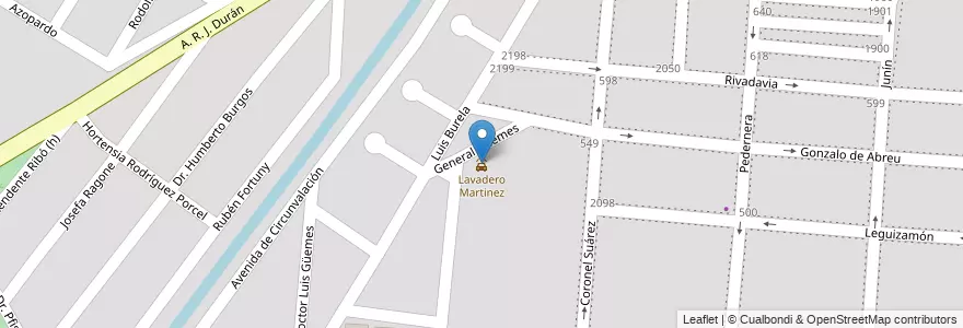Mapa de ubicacion de Lavadero Martinez en 아르헨티나, Salta, Capital, Municipio De Salta, Salta.