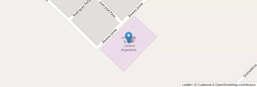 Mapa de ubicacion de Lavadero Soulas - Lanera Argentina en 阿根廷, 布宜诺斯艾利斯省, Partido De Bahía Blanca, General Daniel Cerri.