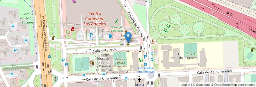 Mapa de ubicacion de Lavado de coches, túnel y lanzaderas. en Spanien, Autonome Gemeinschaft Madrid, Autonome Gemeinschaft Madrid, Área Metropolitana De Madrid Y Corredor Del Henares, Madrid.