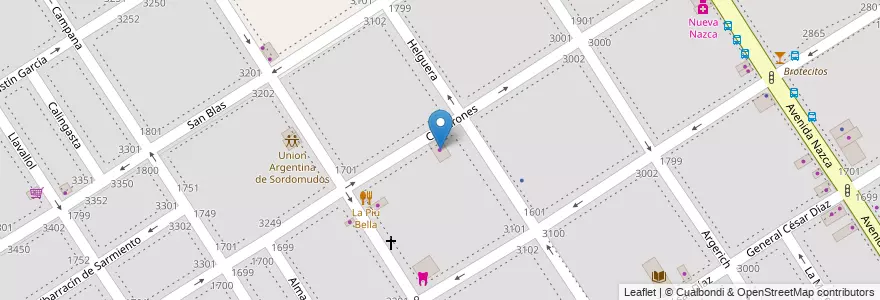 Mapa de ubicacion de Laverap, Villa Santa Rita en Argentinië, Ciudad Autónoma De Buenos Aires, Buenos Aires, Comuna 11.