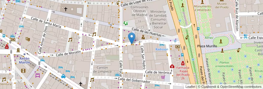 Mapa de ubicacion de laverónica en Spagna, Comunidad De Madrid, Comunidad De Madrid, Área Metropolitana De Madrid Y Corredor Del Henares, Madrid.
