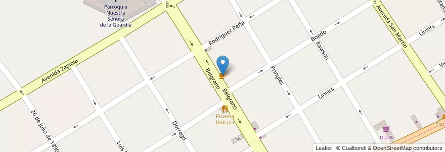 Mapa de ubicacion de Laya en Arjantin, Buenos Aires, Partido De Quilmes.
