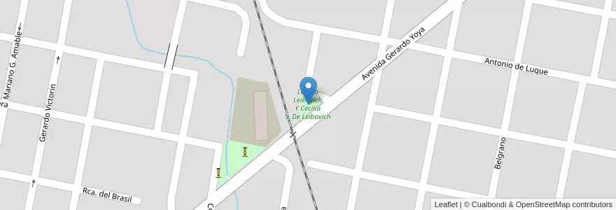 Mapa de ubicacion de Lazaro Leibovich Y Cecilia S. De Leibovich en Arjantin, Entre Ríos, Departamento Concordia, Distrito Suburbios, Concordia, Concordia.