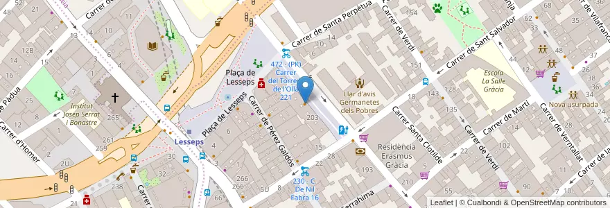 Mapa de ubicacion de L'Brasseria en Spagna, Catalunya, Barcelona, Barcelonès, Barcelona.