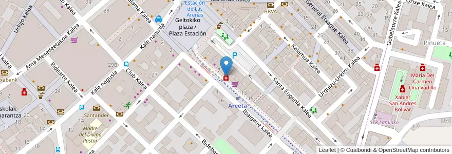 Mapa de ubicacion de Lcda. Elisa Bayano Ilardia en Spanien, Autonome Gemeinschaft Baskenland, Bizkaia, Bilboaldea, Getxo.