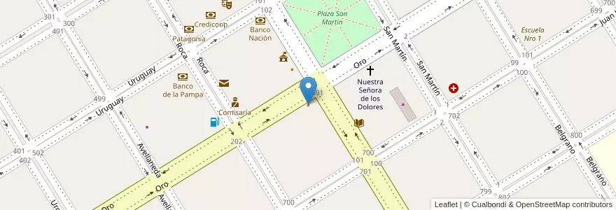 Mapa de ubicacion de LCDV en آرژانتین, استان بوئنوس آیرس, Partido De Trenque Lauquen, Cuartel Chacras De Trenque Lauquen, Trenque Lauquen.