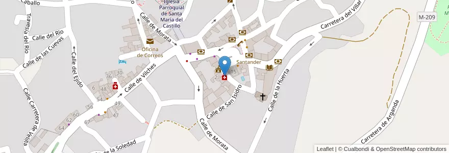 Mapa de ubicacion de Lda. María Teresa Castaños Dorego en Испания, Мадрид, Мадрид, Cuenca Del Henares, Campo Real.