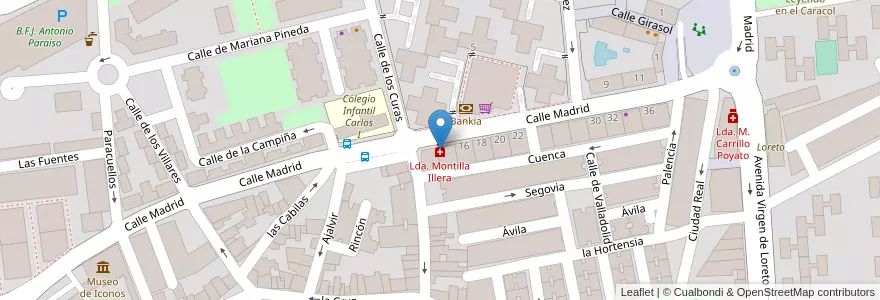 Mapa de ubicacion de Lda. Montilla Illera en إسبانيا, منطقة مدريد, منطقة مدريد, Área Metropolitana De Madrid Y Corredor Del Henares, Torrejón De Ardoz.