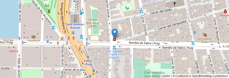 Mapa de ubicacion de Ldo. J. Peris Grau en Espagne, Catalogne, Barcelone, Barcelonais, Barcelone.
