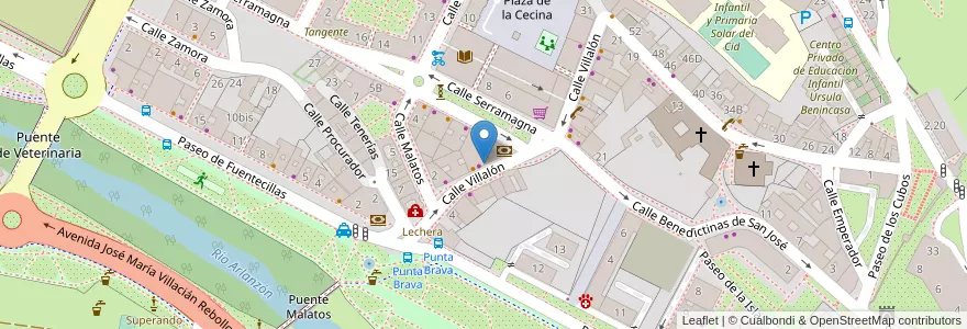 Mapa de ubicacion de Ldo. Miguel Gutiérrez Mendoza en Испания, Кастилия И Леон, Бургос, Alfoz De Burgos, Burgos.