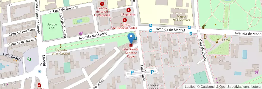 Mapa de ubicacion de Ldo. Ramón Sánchez Rubio en إسبانيا, منطقة مدريد, منطقة مدريد, Área Metropolitana De Madrid Y Corredor Del Henares, Torrejón De Ardoz.