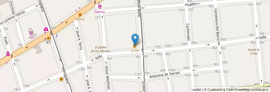 Mapa de ubicacion de Le Blé, Caballito en Argentina, Ciudad Autónoma De Buenos Aires, Buenos Aires, Comuna 6.