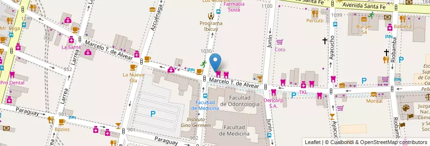 Mapa de ubicacion de Le Blé, Recoleta en Аргентина, Буэнос-Айрес, Comuna 2, Буэнос-Айрес.