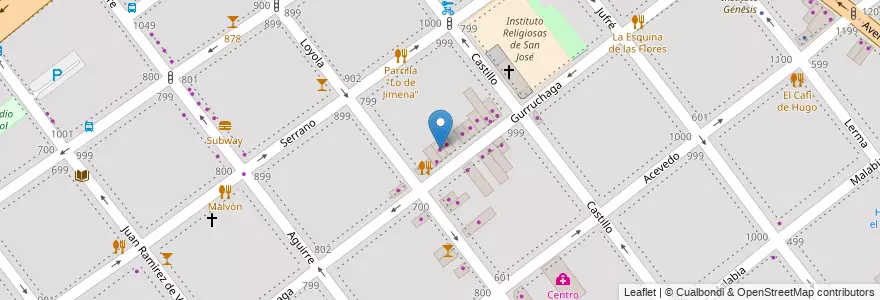 Mapa de ubicacion de Le Bon Marche, Villa Crespo en アルゼンチン, Ciudad Autónoma De Buenos Aires, ブエノスアイレス, Comuna 15.