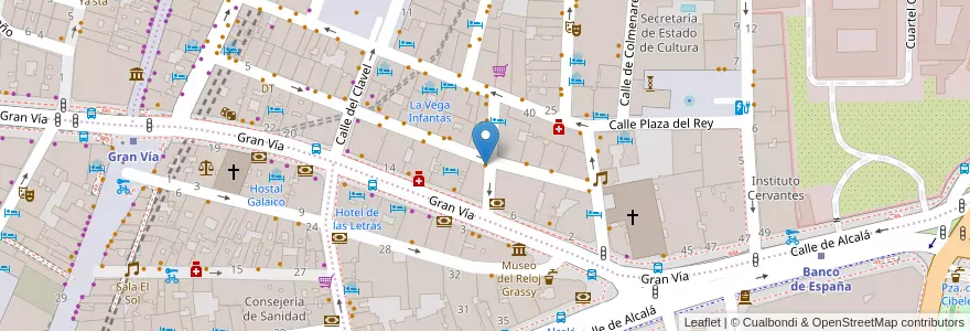 Mapa de ubicacion de Le Dodo en Испания, Мадрид, Мадрид, Área Metropolitana De Madrid Y Corredor Del Henares, Мадрид.