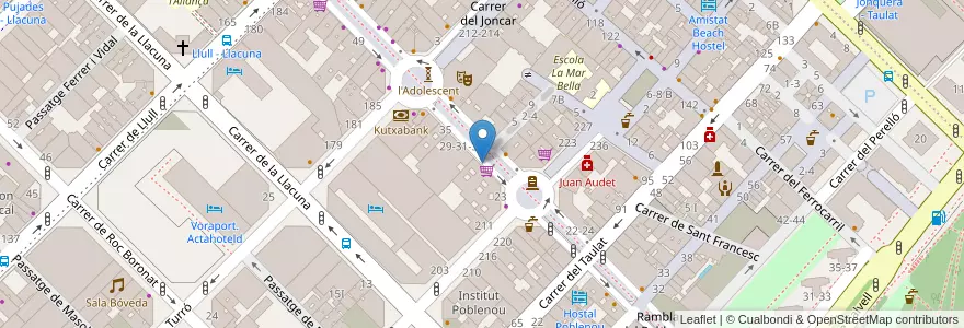 Mapa de ubicacion de Le Fabrik en 西班牙, Catalunya, Barcelona, Barcelonès, Barcelona.