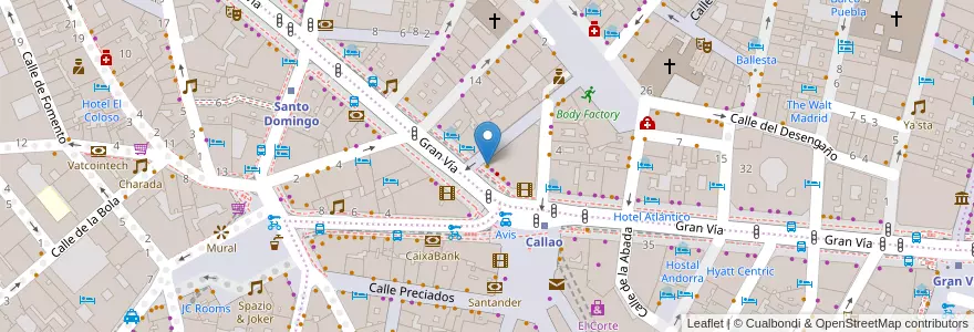 Mapa de ubicacion de Le Pain Quotidien en スペイン, マドリード州, Comunidad De Madrid, Área Metropolitana De Madrid Y Corredor Del Henares, Madrid.