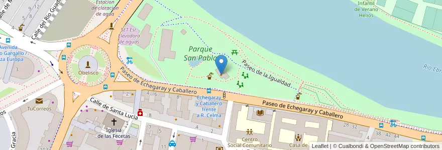 Mapa de ubicacion de Le Parisien. Ratatouille. en إسبانيا, أرغون, سرقسطة, Zaragoza, سرقسطة.
