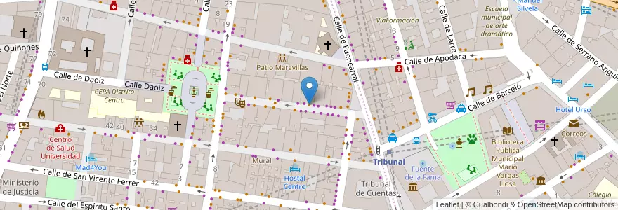 Mapa de ubicacion de Le Petit Hanoi en Испания, Мадрид, Мадрид, Área Metropolitana De Madrid Y Corredor Del Henares, Мадрид.