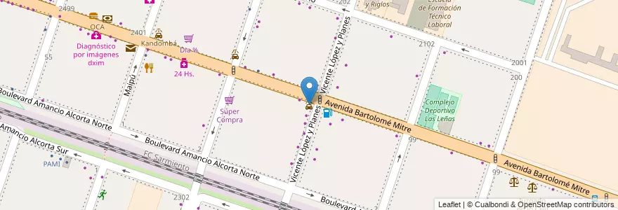 Mapa de ubicacion de Lecar en Arjantin, Buenos Aires, Partido De Moreno, Moreno.