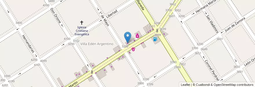 Mapa de ubicacion de LeFran Sport en 阿根廷, 布宜诺斯艾利斯省, Partido De Lanús, Lanús Oeste.