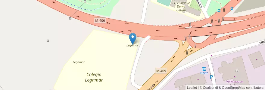 Mapa de ubicacion de Legamar en Spain, Community Of Madrid, Community Of Madrid, Área Metropolitana De Madrid Y Corredor Del Henares, Leganés.