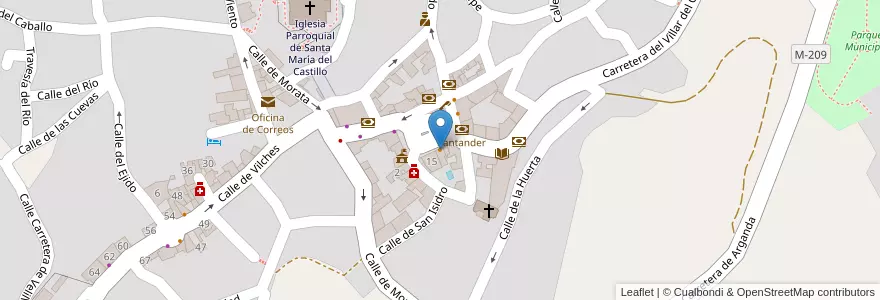 Mapa de ubicacion de Lennon en Испания, Мадрид, Мадрид, Cuenca Del Henares, Campo Real.