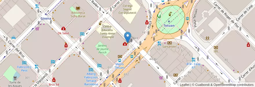 Mapa de ubicacion de Len's Comic Cafe en Sepanyol, Catalunya, Barcelona, Barcelonès, Barcelona.