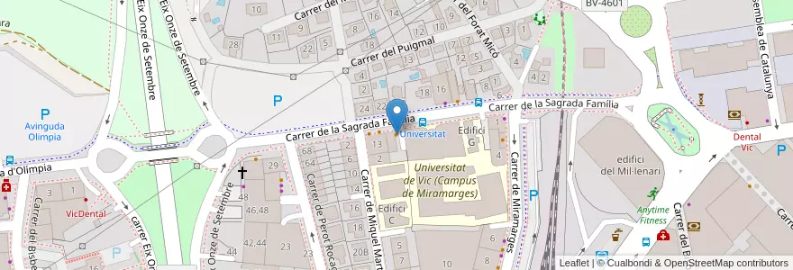 Mapa de ubicacion de L'Entorn en Sepanyol, Catalunya, Barcelona, Osona, Vic.