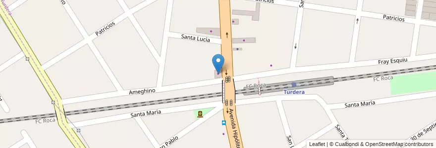 Mapa de ubicacion de Leo Gnc en Arjantin, Buenos Aires, Partido De Lomas De Zamora, Turdera.