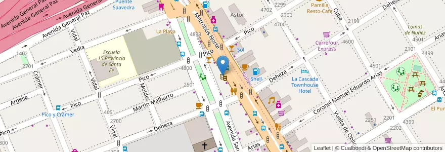 Mapa de ubicacion de Leocar, Saavedra en Argentine, Ciudad Autónoma De Buenos Aires, Buenos Aires, Comuna 13.