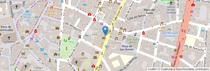 Mapa de ubicacion de Leonardo en España, Castilla Y León, Salamanca, Campo De Salamanca, Salamanca.