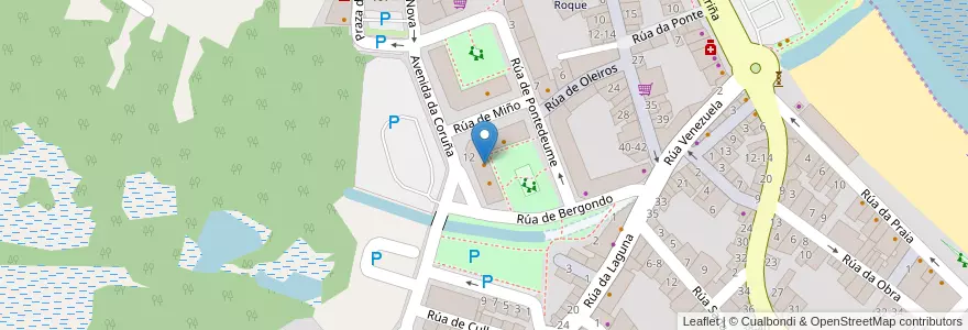 Mapa de ubicacion de Leo's Cafe Bar en España, Galicia / Galiza, A Coruña, A Coruña, Sada.