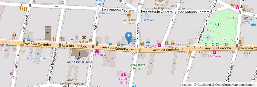 Mapa de ubicacion de L'Expres, Balvanera en Argentina, Ciudad Autónoma De Buenos Aires, Comuna 2, Buenos Aires.