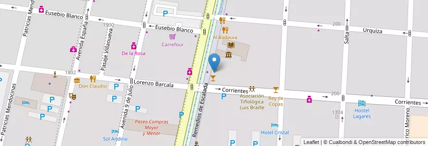 Mapa de ubicacion de Leyenda en Arjantin, Şili, Mendoza, Departamento Capital, Ciudad De Mendoza, Sección 3ª Parque O'Higgins.