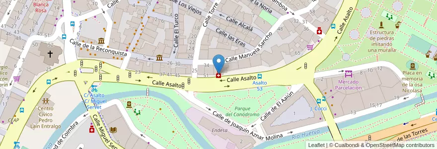 Mapa de ubicacion de Liarte Pérez, Manuela en Sepanyol, Aragón, Zaragoza, Zaragoza, Zaragoza.