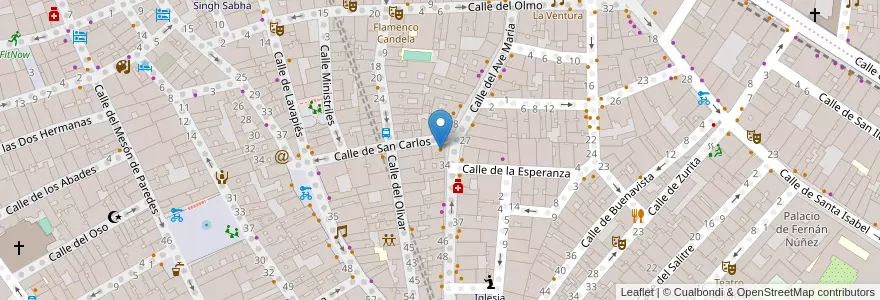 Mapa de ubicacion de Liber Arte Cantina Cultural en España, Comunidad De Madrid, Comunidad De Madrid, Área Metropolitana De Madrid Y Corredor Del Henares, Madrid.