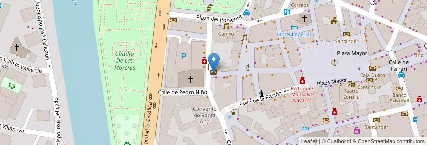Mapa de ubicacion de Liberbank en スペイン, カスティーリャ・イ・レオン州, Valladolid, Valladolid.