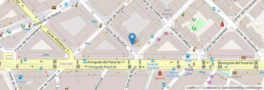Mapa de ubicacion de Liberbank en Spanje, Catalonië, Barcelona, Barcelonès, Barcelona.