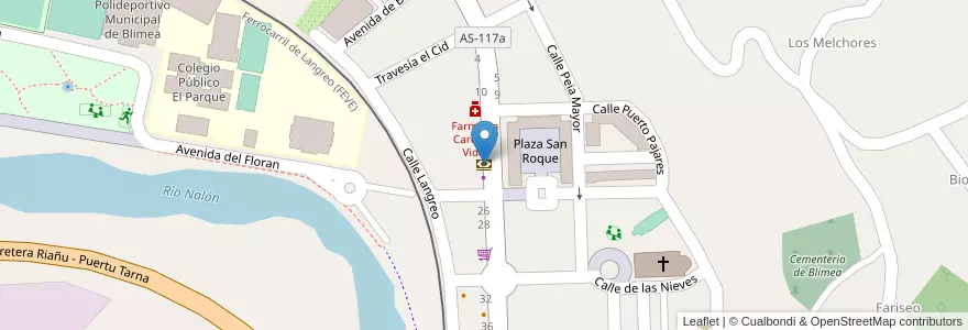 Mapa de ubicacion de Liberbank en اسپانیا, آستوریاس, آستوریاس, Samartín Del Rei Aurelio.