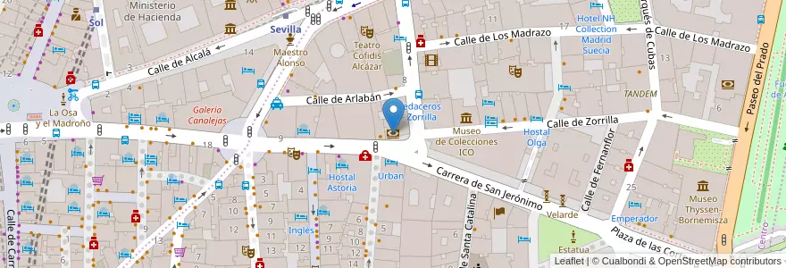 Mapa de ubicacion de Liberbank en إسبانيا, منطقة مدريد, منطقة مدريد, Área Metropolitana De Madrid Y Corredor Del Henares, مدريد.