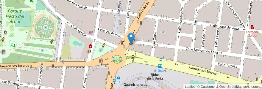 Mapa de ubicacion de Liberbank en Espagne, Castille-La Manche, Albacete, Albacete.