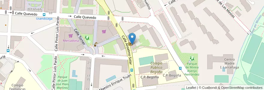 Mapa de ubicacion de Liberbank en Spagna, Asturie, Asturie, Gijón/Xixón.